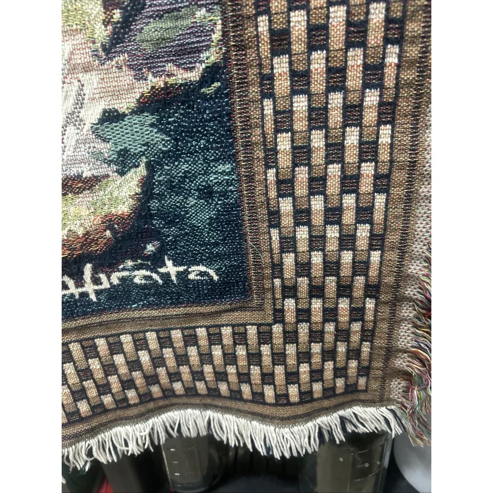 Vtg Ducks Unlimited Throw Blanket Wall Tapestry Mallard Ducks  66